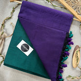 Indupriyaa Purple Rama Handloom Khadi Cotton Saree